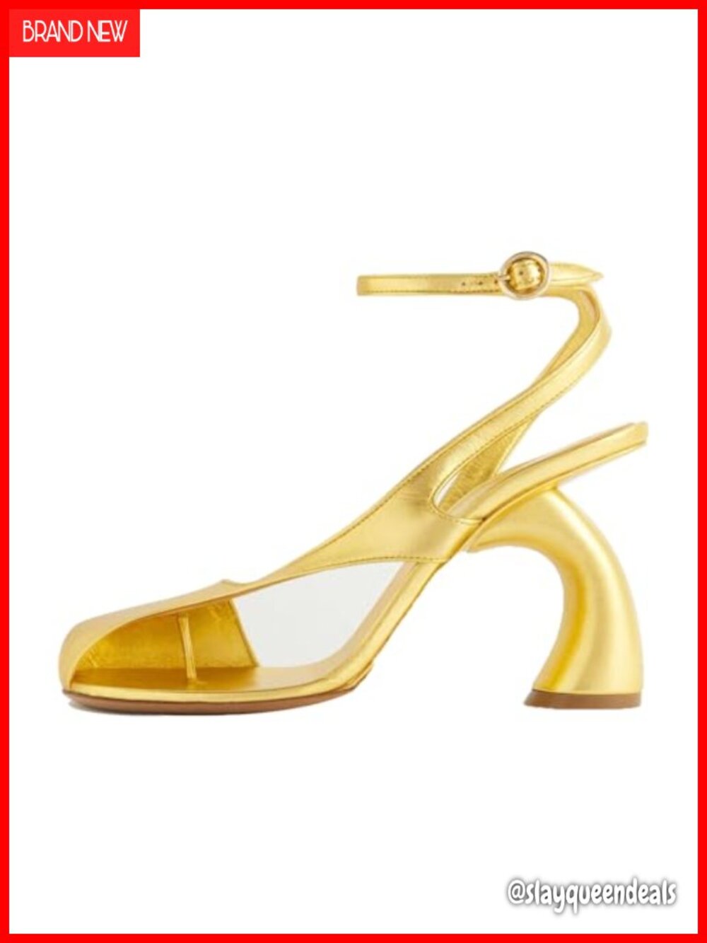 Vertundy Faux Leather Flip Flop Heeled Sandals Square Toe Ankle Strap Buckle